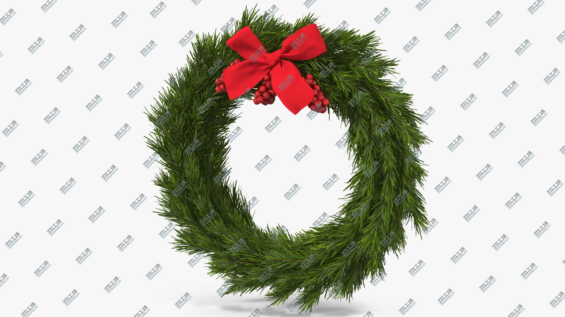 images/goods_img/202104092/3D Christmas Wreath with Red Bow 2 model/2.jpg